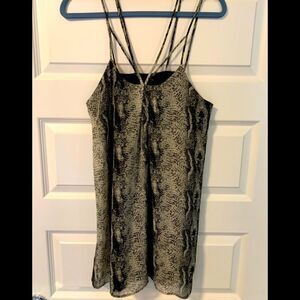 Snake print dress